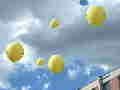 Luftballons fliegen