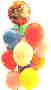 Luftballons zum Geburtstag